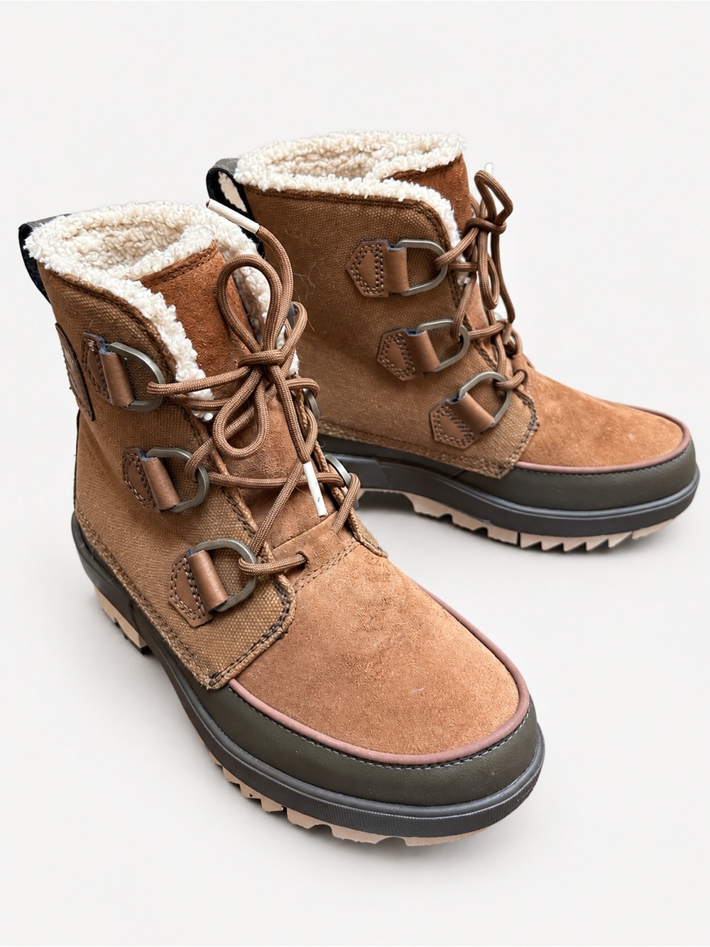 SOREL Women’s Brown Faux-Fur Winter Boots – Size US 6 / EU 37